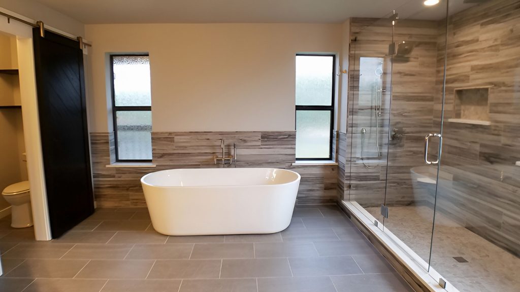 Bathroom remodel with custom shower & Bathtub In Austin TX