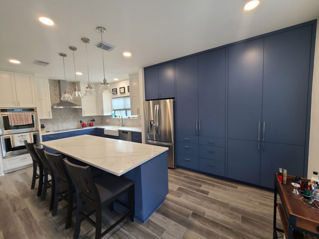 Kitchen remodeling in Austin-Large built in storage solutions for kitchens